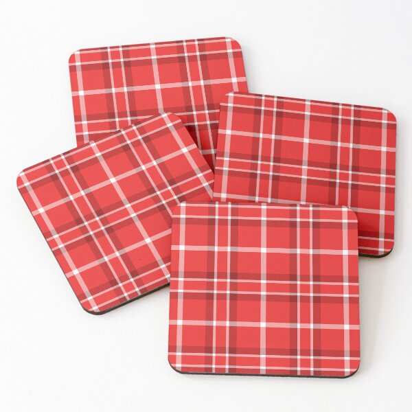 Item preview, Red And White Simple Straight Plaid Pattern designed and sold by DesignHouse07.