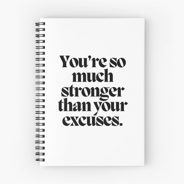Item preview, You're so much stronger than your excuses.  designed and sold by CharmStudio.