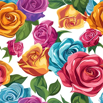 Artwork thumbnail, Colorful Roses by arappelet
