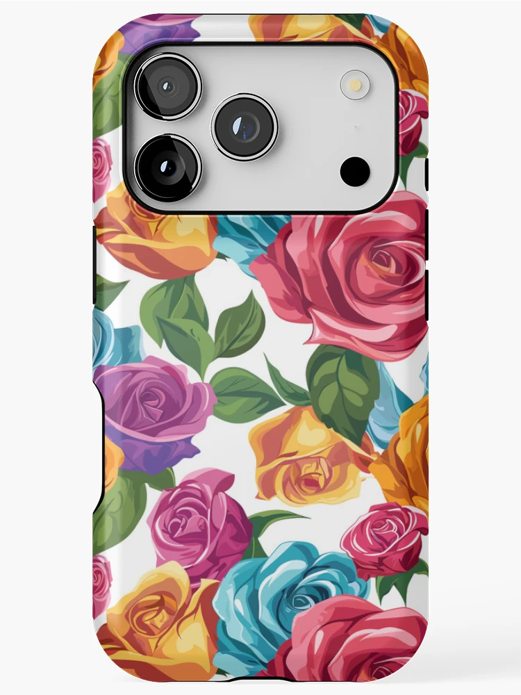 Thumbnail 1 of 4, iPhone Case, Colorful Roses designed and sold by arappelet.