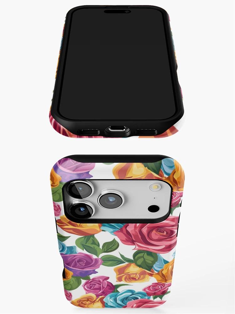 Thumbnail 3 of 4, iPhone Case, Colorful Roses designed and sold by arappelet.