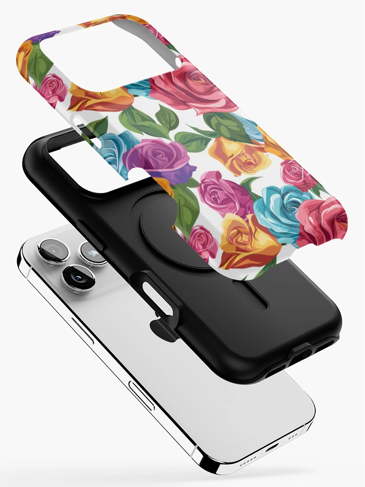 Thumbnail 2 of 4, iPhone Case, Colorful Roses designed and sold by arappelet.