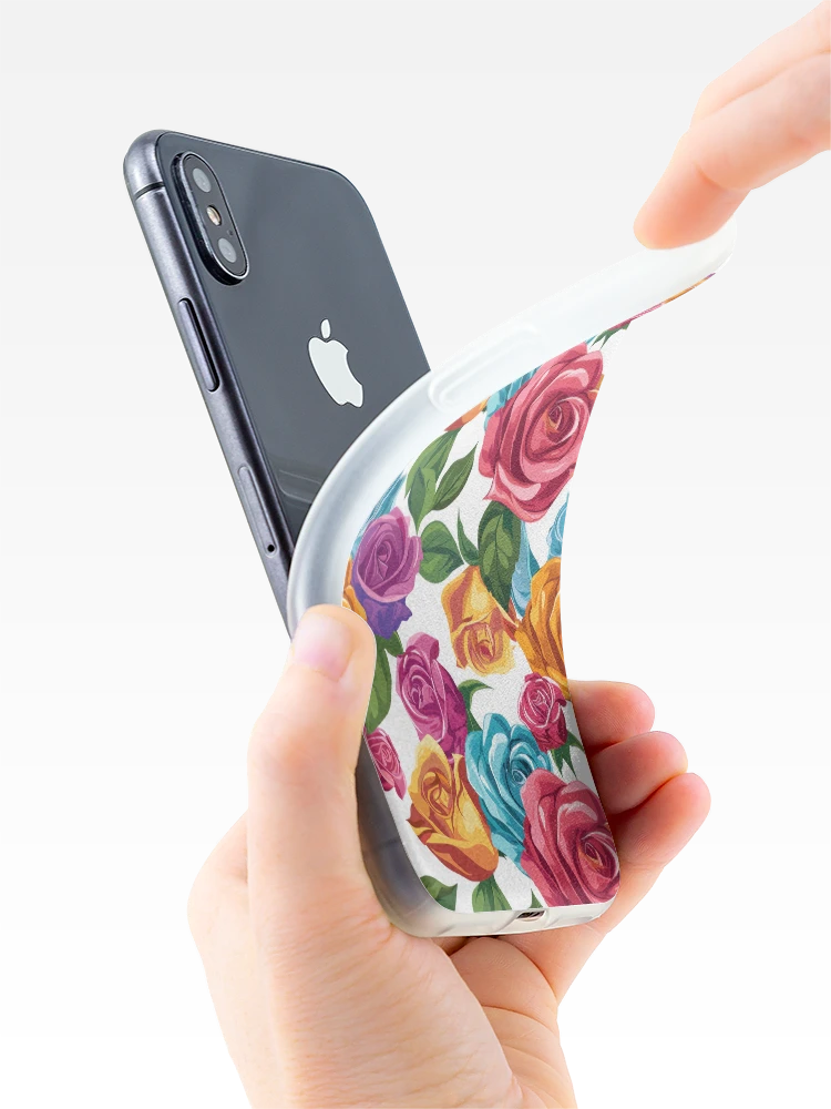 Thumbnail 4 of 5, iPhone Case, Colorful Roses designed and sold by arappelet.