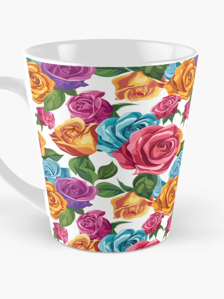 Thumbnail 3 of 4, Coffee Mug, Colorful Roses designed and sold by arappelet.
