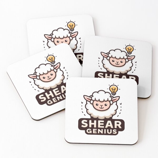 Item preview, Shear Genius Cartoon Sheep designed and sold by YoBoiRedgie.