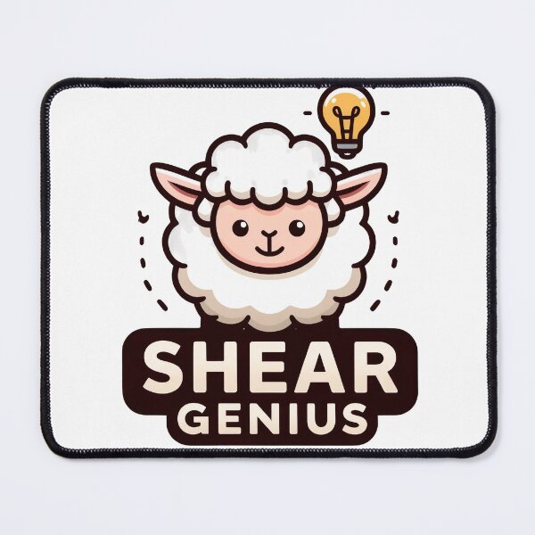 Item preview, Shear Genius Cartoon Sheep designed and sold by YoBoiRedgie.