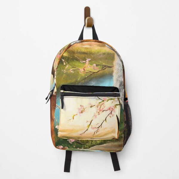Item preview, Fox Portrait. Fox with cherry blossom, fox painting, Michelangelo style designed and sold by FoxVibes.