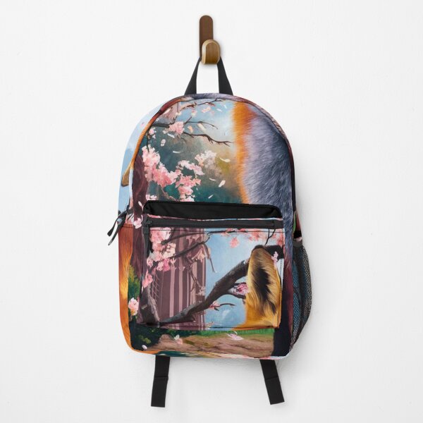 Item preview, Fox Portrait. Fox with cherry blossom, fox painting, Michelangelo style designed and sold by FoxVibes.