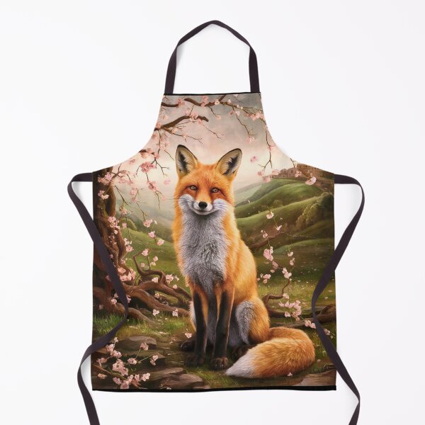 Artikelvorschau, Fuchs-Porträt. Fuchs mit Kirschblüte, Fuchs-Malerei, Michelangelo-Stil entworfen und verkauft von FoxVibes.