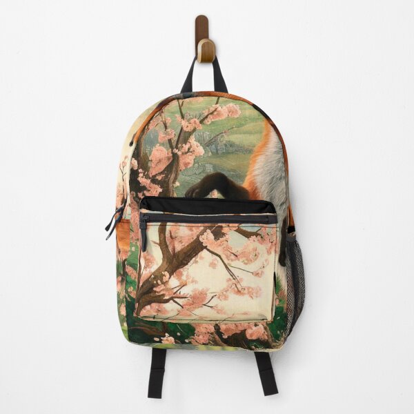 Item preview, Fox Portrait. Fox with cherry blossom, fox painting, Michelangelo style designed and sold by FoxVibes.