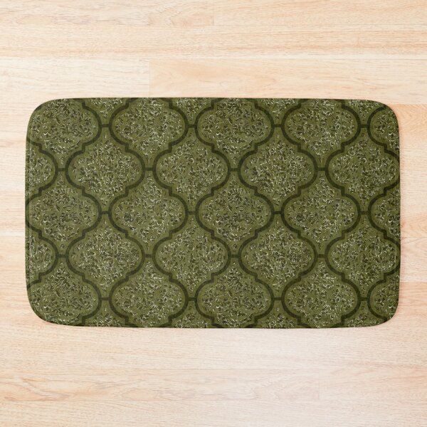 Item preview, Metallic Moroccan Tile - Olive Green  designed and sold by Sarah Thorpe Designs .