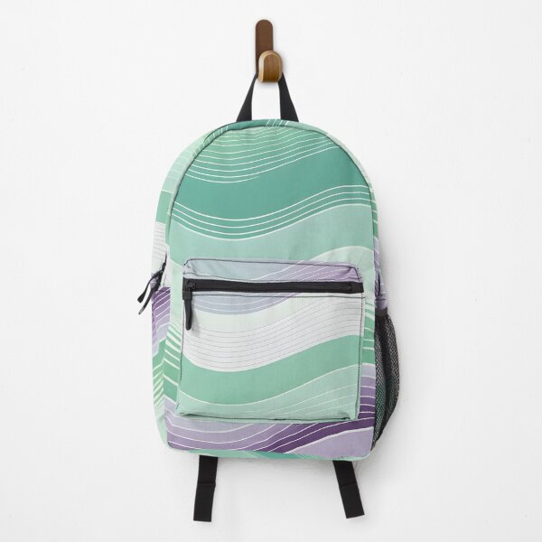 Item preview, Horizontal Fluid Wavy Pattern Pastel Green designed and sold by Prints and Lifestyle.
