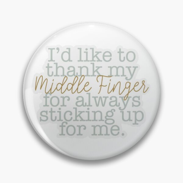 Item preview, Thanking my middle finger designed and sold by discocowgirl.