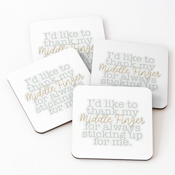 Item preview, Thanking my middle finger designed and sold by discocowgirl.