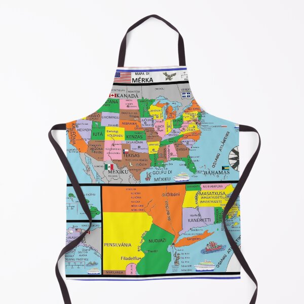 Item preview, Mapa di Mérka/USA Map: An Interpretation  designed and sold by SkolaNobu.
