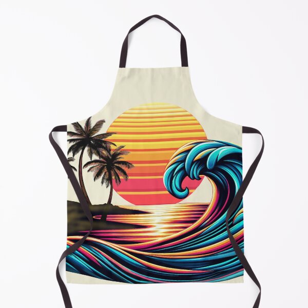 Item preview, Sunset Retro Beach Wave designed and sold by artcolory.