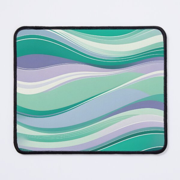 Item preview, Horizontal Fluid Wavy Pattern Green designed and sold by Prints and Lifestyle.