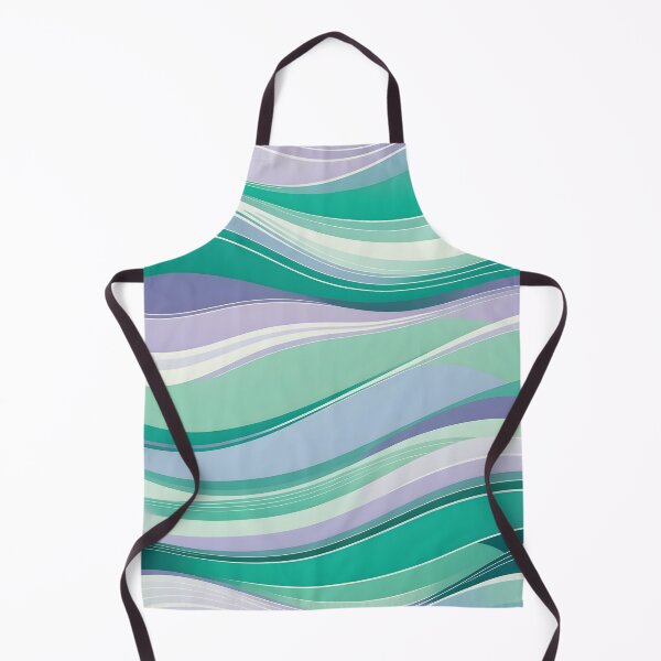 Item preview, Horizontal Fluid Wavy Pattern Green designed and sold by Prints and Lifestyle.