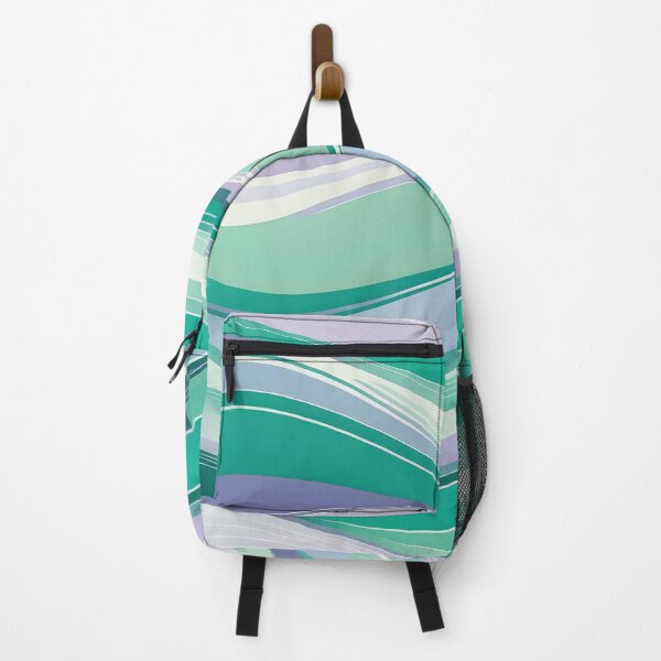 Item preview, Horizontal Fluid Wavy Pattern Green designed and sold by Prints and Lifestyle.