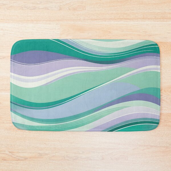 Item preview, Horizontal Fluid Wavy Pattern Green designed and sold by Prints and Lifestyle.