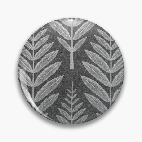 Item preview, Scandi Leaf - Liquorice Black designed and sold by Sarah Thorpe Designs .