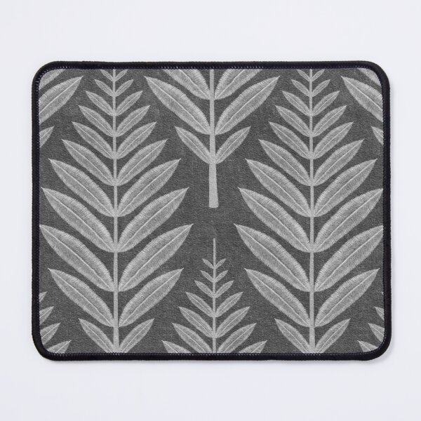 Item preview, Scandi Leaf - Liquorice Black designed and sold by Sarah Thorpe Designs .