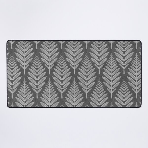 Item preview, Scandi Leaf - Liquorice Black designed and sold by Sarah Thorpe Designs .