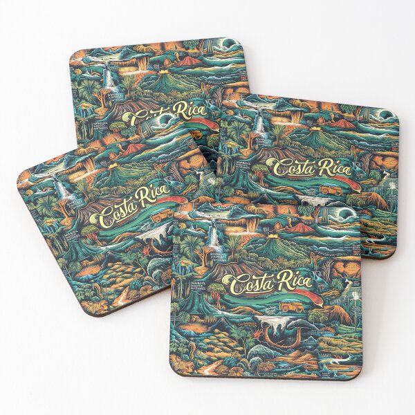 Item preview, Visit Costa Rica Retro Vintage T-Shirt  designed and sold by Witty Shirts.