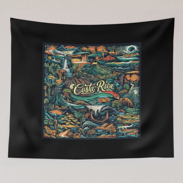 Item preview, Visit Costa Rica Retro Vintage T-Shirt  designed and sold by Witty Shirts.