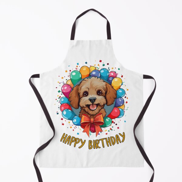 Aperçu de l'œuvre Anniversaire Ooodle Dog - Rouge - Joyeux anniversaire ! créée et vendue par wotsthis.