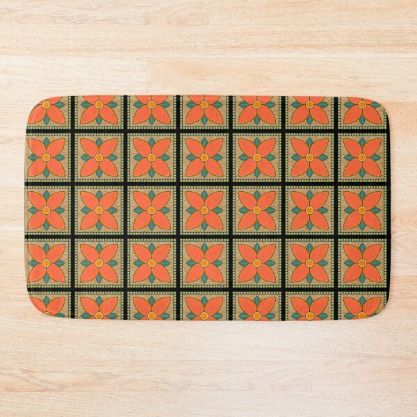 Item preview, Stylized Flower Tiles designed and sold by Celeste Bocchicchio-Chaudhri.