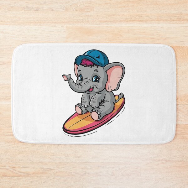 Item preview, Baby Elephant Surfer designed and sold by likbatonboot.