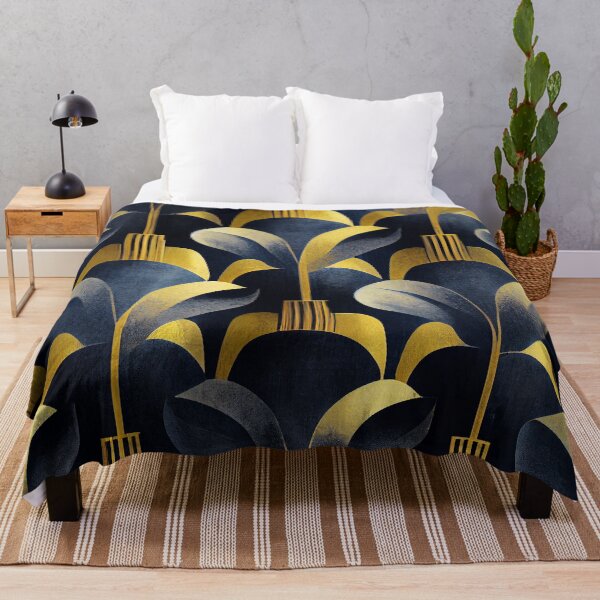 Item preview, Art Deco Cobalt Blue And Golden Vintage Pattern designed and sold by DEC02.