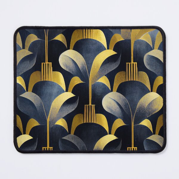 Item preview, Art Deco Cobalt Blue And Golden Vintage Pattern designed and sold by DEC02.
