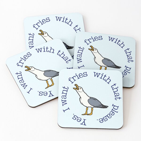 Item preview, Hangry Seagull Stickers designed and sold by victoria-fraser.