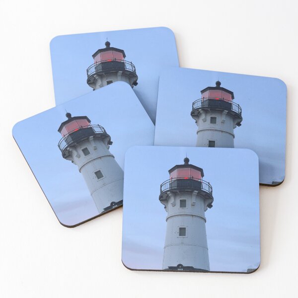 Item preview, summer evening with lighthouse lit up in northern Minnesota.  designed and sold by ninjapineapple.