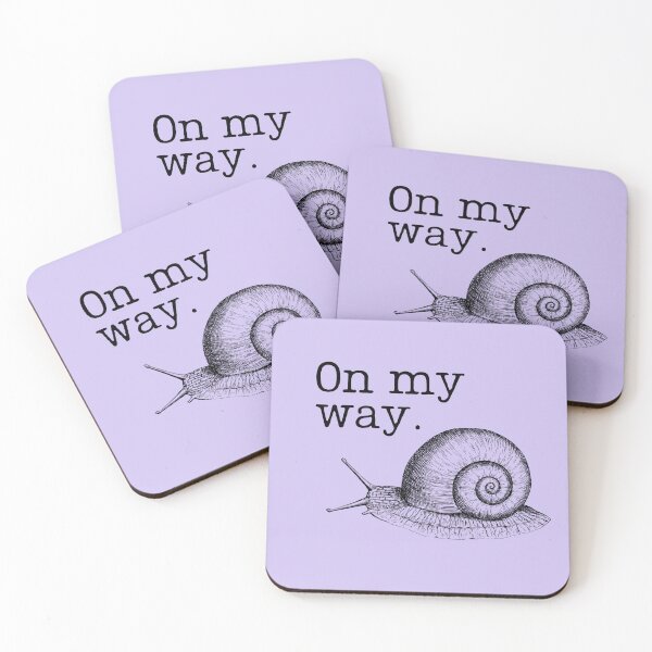 Item preview, On My Way Snail Sticker designed and sold by victoria-fraser.