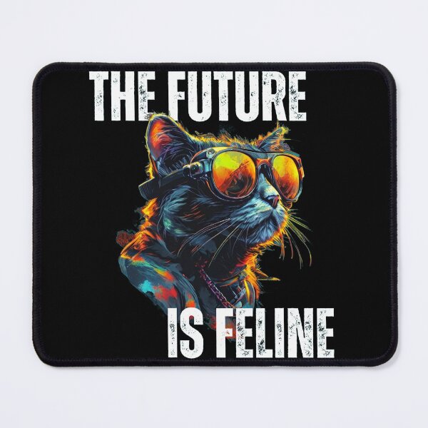 Item preview, The Future Is Feline. A neon kitty design designed and sold by Gilby-Designs.