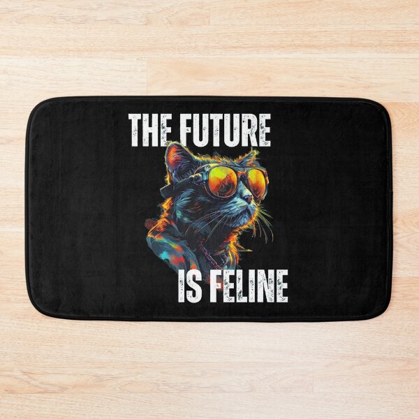 Item preview, The Future Is Feline. A neon kitty design designed and sold by Gilby-Designs.