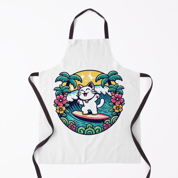 Item preview, Lucky Surfy Kitty designed and sold by Kona Cat Creationz.