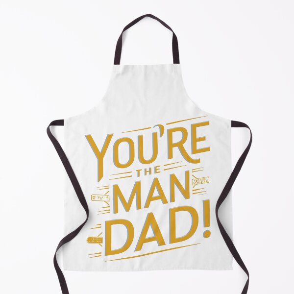 Item preview, You're the Man, Dad! - Contemporary Typography Father's Day Design designed and sold by HahaHandlesHub.