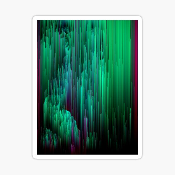 Item preview, Lit from Below - Abstract Glitch Pixel Art designed and sold by Jennifer Walsh Design.