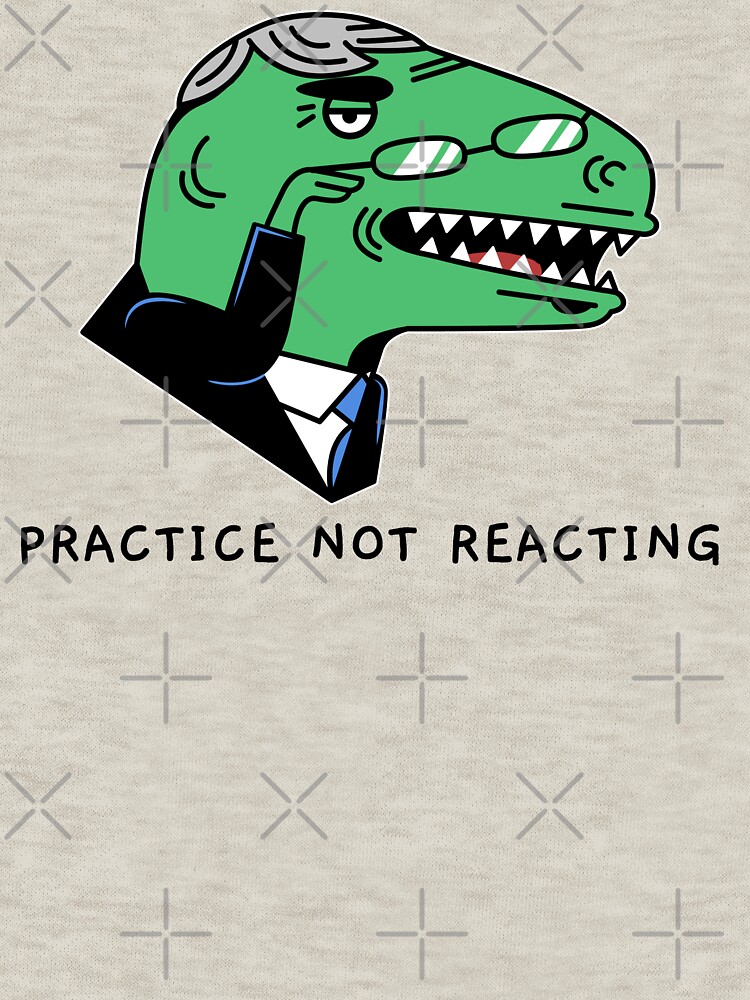 Thumbnail 5 of 5, Pullover Hoodie, PRACTICE NOT REACTING designed and sold by ethosessential.