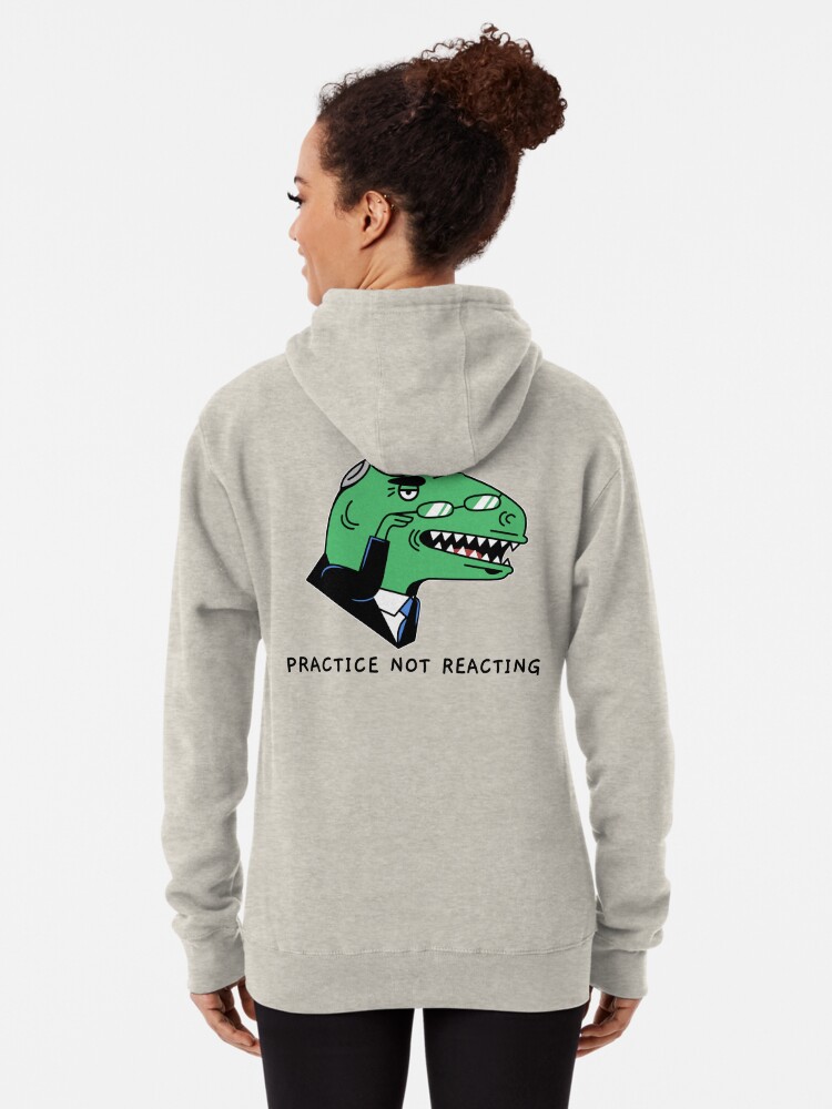 Thumbnail 2 of 5, Pullover Hoodie, PRACTICE NOT REACTING designed and sold by ethosessential.