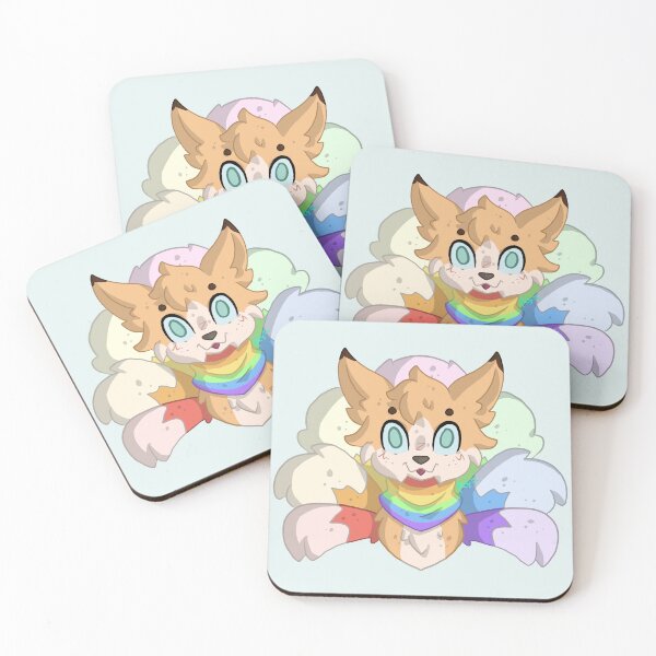 Item preview, Pastel Pride Kitsune designed and sold by Ghost King Hollow.