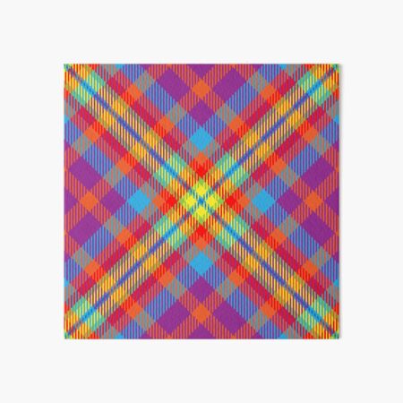 Aperçu de l'œuvre Madras rose bleu jaune violet créée et vendue par MissLyDesign.