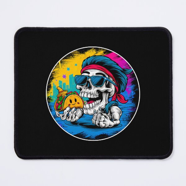 Item preview, Tacos Rocks Funny Skull T-Shirt designed and sold by Witty Shirts.