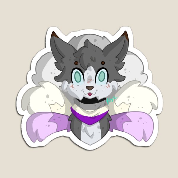 Item preview, Ace Pastel Pride Kitsune designed and sold by Ghost King Hollow.