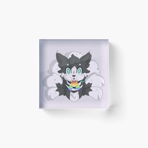 Item preview, Straight Ally Pastel Pride Kitsune designed and sold by Ghost King Hollow.