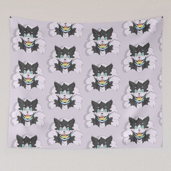 Item preview, Straight Ally Pastel Pride Kitsune designed and sold by Ghost King Hollow.